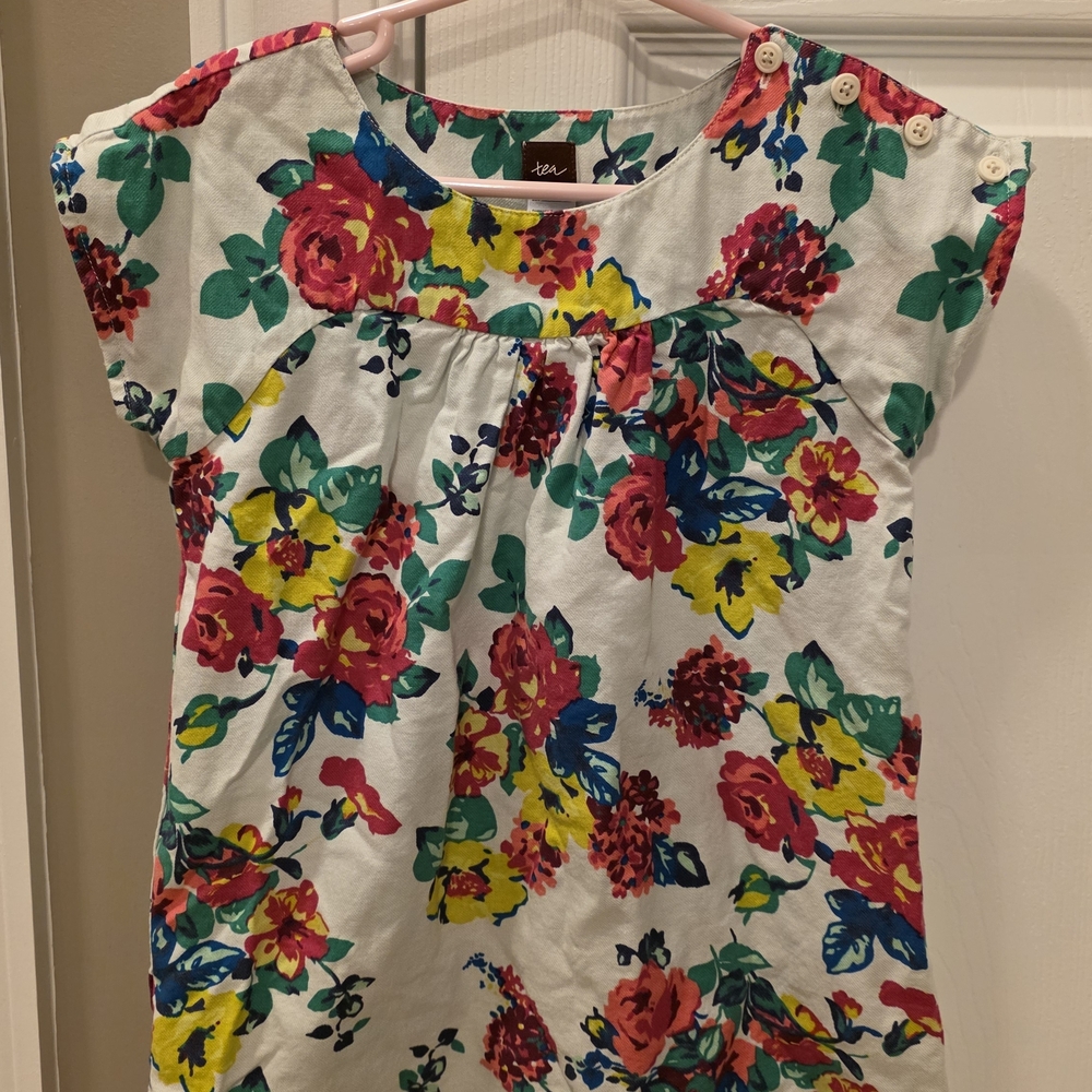 Tea Collection Multicolor Floral Kids Dress